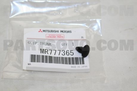 Фото автозапчастини кліпса кріпильна MITSUBISHI MR777365