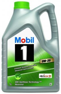 Фото автозапчастини олива моторна MOBIL1 0W20 5л MOBIL 0W20 M1 ESP 5L