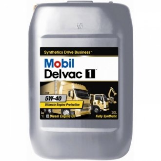 Фото автозапчасти моторное масло DELVAC 1 5W-40 MOBIL 141543