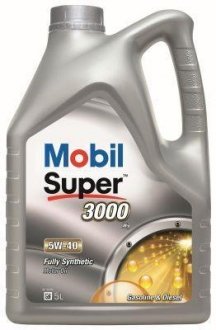 Фото автозапчастини олива Super 3000 X1 SAE 5W-40, 5л. MOBIL 151241.