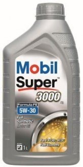 Фото автозапчастини моторна олива SUPER 3000 FORMULA FE / 5W30 / 1л. / MOBIL 151520