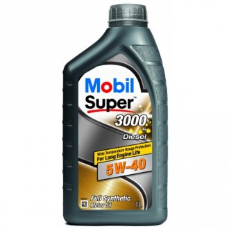 Фото автозапчастини олива Super 3000 X1 Diesel 5W-40, 1л. MOBIL 152063.