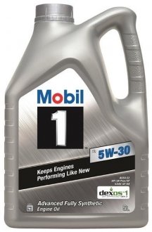 Фото автозапчастини олива моторн. 1™ 5W-30 (Канистра 5л) MOBIL 154965