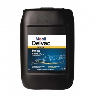 Фото автозапчастини моторна олія Delvac Modern 10W-40 Advanced Protection 20 л. MOBIL 157068