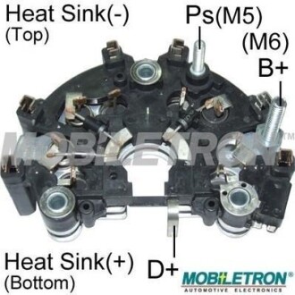 Фото автозапчасти диодный мост MOBILETRON RB-160H