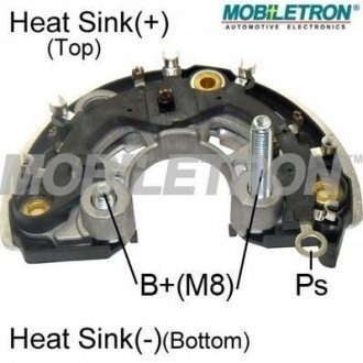 Фото автозапчасти випрямляч діодний MOBILETRON RB168H