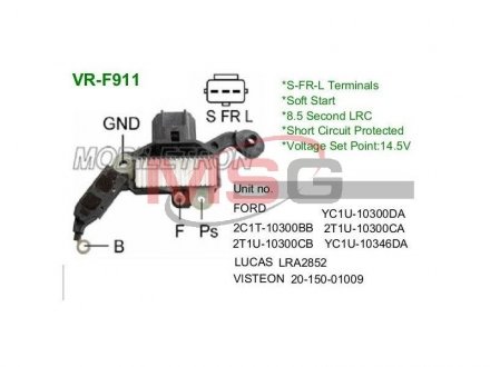 Фото автозапчасти регулятор генератора MOBILETRON VRF911