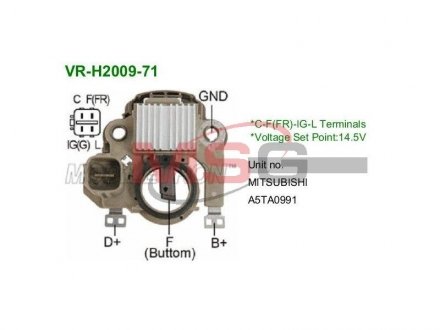 Фото автозапчасти регулятор генератора MOBILETRON VRH200971