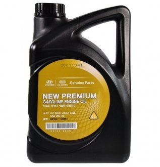 Моторное масло HYUNDAI/KIA NEW PREMIUM GASOLINE 0W-20 MOBIS 05100-00461