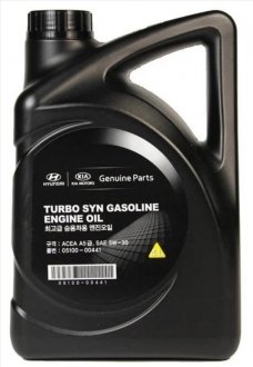 Фото автозапчастини олива моторна Hyundai/Kia Turbo SYN Gasoline 5W-30 4L MOBIS 510000441