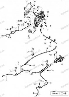 Фото автозапчастини ручка гальма Opirus 2003-2006 Amanti 2003-2006 MOBIS 597133F000ML