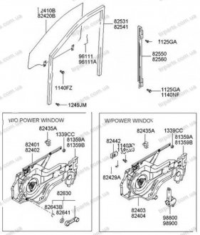 Фото автозапчасти крышка замка левой передней двери Elantra 2000-2005 MOBIS 813582D001