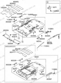 Фото автозапчасти ручка внутренняя потолочная задняя правая SANTA FE 2006 MOBIS 853402B030J9