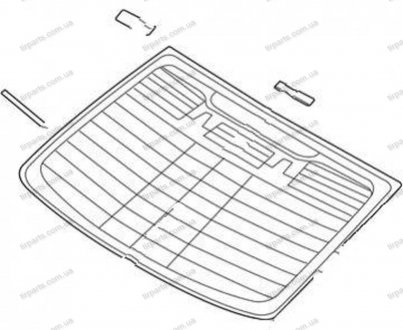 Фото автозапчастини стекло заднее Azera 11-14 MOBIS 871103V101 (фото 1)