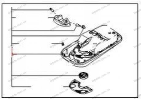 Фото автозапчастини ліхтар підсвічування салону SORENTO 2002-2008 MOBIS 928103E001FC (фото 1)