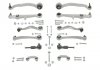 Фото автозапчасти комплект передних рычагов передняя AUDI A4 B5, A6 C5; SKODA SUPERB I; Volkswagen PASSAT B5, PASSAT B5.5 1.6-4.2 11.94-03.08 MOOG VORK5001 (фото 1)