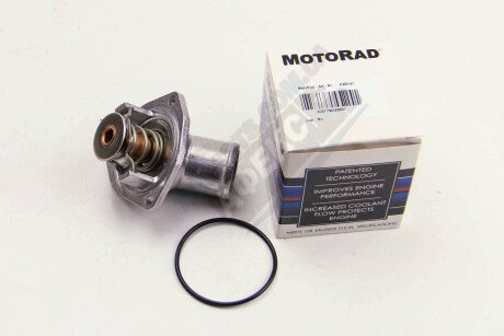 Фото автозапчастини термостат Daewoo Nubira/Opel Omega 1.6-2.0i 91-99 (87 C) з корпусом MOTORAD 353-87K