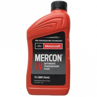 Моторное масло (0,946L +); FORD MERCON LV; FORD WSS-M2C938-A MERCON LV ATF MOTORCRAFT XT10-QLVC
