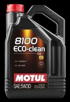 Масло 8100 Eco-Clean 5W-30, 5л. Motul 101545