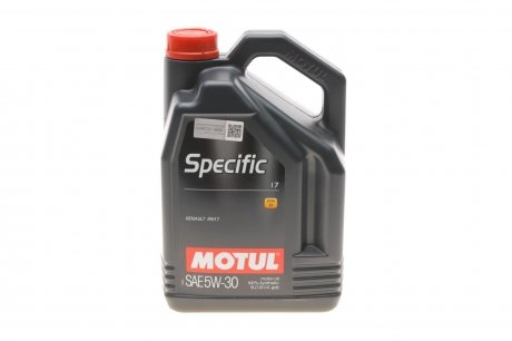 Моторное масло 5W30 Specific 17 (5L) RN 17 (109841) Motul 102306 (фото 1)