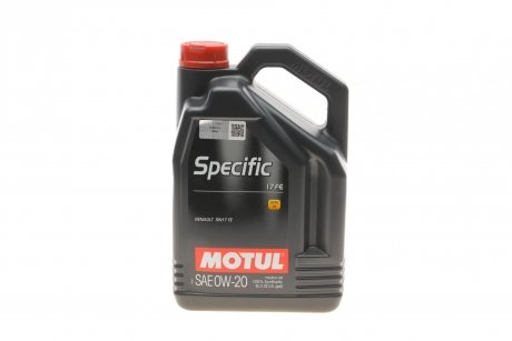 Фото автозапчасти масла моторные 0W20 Specific 17 FE (5L) (ACEA C5) (109950) Motul 102406