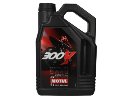 Фото автозапчасти 300V 4T FACTORY LINE ROAD RACING SAE 5W40 (4L) 836041 Motul 104115