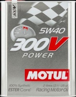 Масло 300V Power 5W-40, 2л. Motul 104242
