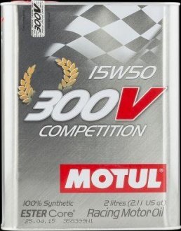 Олія 300V Competition 15W-50, 2л. Motul 104244