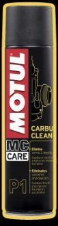 ОЧИСТИТЕЛЬ КАРБЮРАТОРА P1 CARBU CLEAN 400ML Motul 105503 (фото 1)