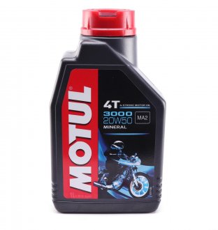 Фото автозапчастини олива для 4-х тактних двигунів мінеральна Motul 837011 / 107318