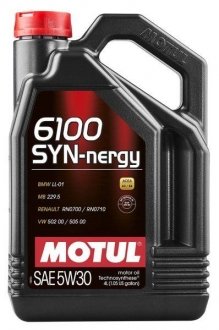 Моторное масло 6100 SYNERGIE+ 5W-30 Motul 838350