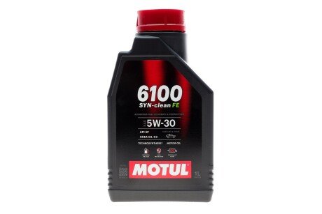 Фото автозапчастини олива 5W30 Syn-clean FE (1L) (API SP) (ACEA C2|C3) (112920) Motul 841711