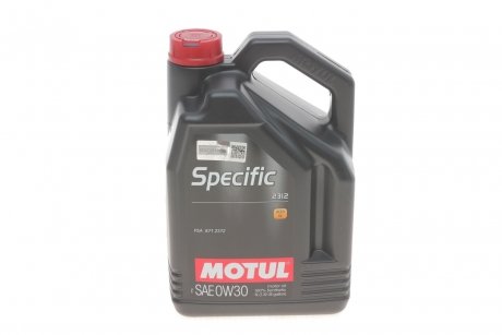 Моторное масло 0W30 Specific 2312 (5L) (PSA B71 2312) Motul 867551 (фото 1)