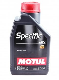 Моторное масло Specific 2290 5W-30 синтетическое 1 л Motul 867711