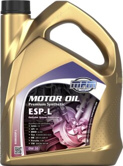 Фото автозапчасти моторное масло PREMIUM SYNTHETIC ESP-L/0W30/5л. / MPM 05005ESP-L