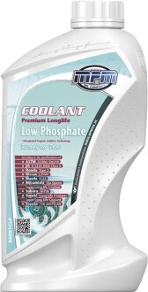 Фото автозапчастини антифриз MPMOIL LOW PHOSPHATE (P-OAT) / -37 ° C / темно-синій / 1л. / MPM 86001CLP