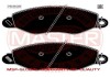 Фото автозапчасти тормозные колодки передние (18.4mm) Ford Transit 2.0 00- (Bosch) MSG 13046039922N-SET-MS (фото 1)