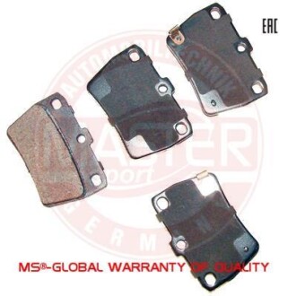 Фото автозапчасти тормозные колодки передние (16.9mm) Toyota RAV 00- MSG 13046058492N-SET-MS