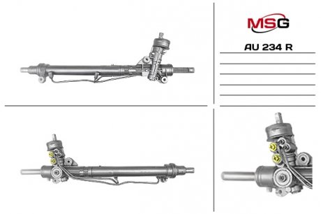 Фото автозапчастини рульова рейка з ГПК відновлена AUDI A4 (8E2, B6) 00-04,A4 Avant (8E5, B6) 01-04,A4 кабрио (8H7, B6, 8HE, B7) 02 MSG AU234R