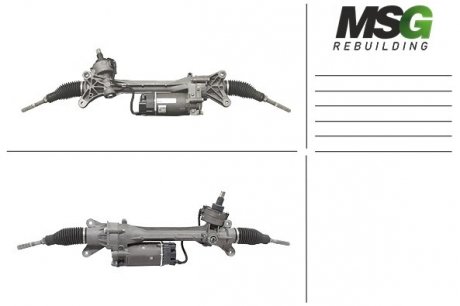 Фото автозапчастини рульова рейка з ЕПК AUDI A4 (8W2, B9) 15-,A4 Allroad (8WH, B9) 16-,A4 Avant (8W5, B9) 15- MSG AU407.NL00.R (фото 1)