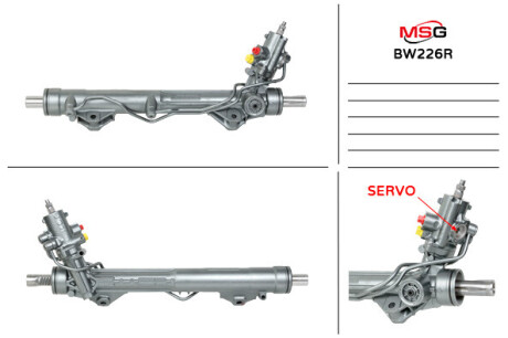 Фото автозапчастини рульова рейка з ГПК відновлена BMW 5 E60-61 03-10 MSG BW226R