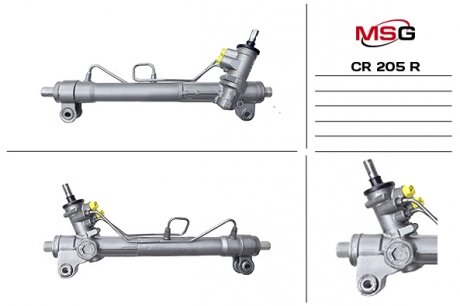 Фото автозапчастини рульова рейка з ГПК відновлена CHEVROLET CAPTIVA (C100, C140) 06-;OPEL ANTARA 06- MSG CR205R