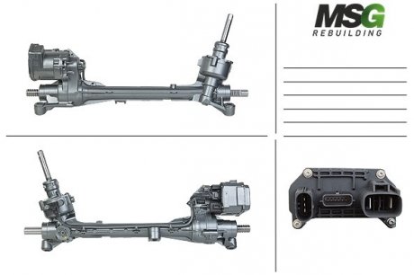 Фото автозапчастини рульова рейка з ЕПК FORD FOCUS III 12- MSG FO414.SLF0.R (фото 1)