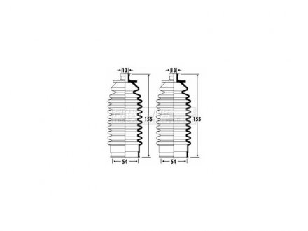 Фото автозапчасти пыльник рулевой рейки JAGUAR XJ40 1986-1994 MSG JA201DUSTER