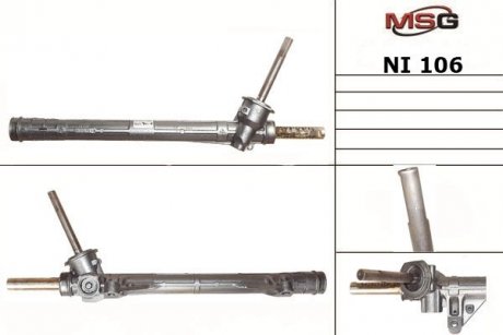 Фото автозапчастини рульова рейка без ГПК нова Renault Modus 04-08, Renault Clio III 05-12, Nissan Micra 03-10 MSG NI106