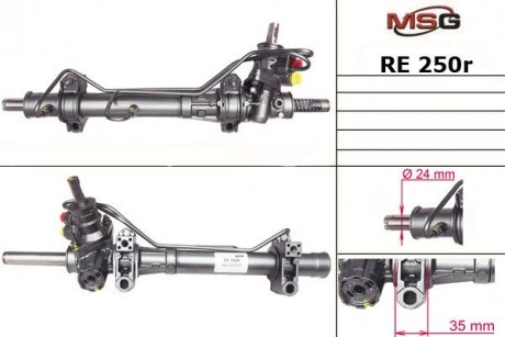 Фото автозапчастини рульова рейка з ГПК RENAULT Kangoo 2005-2009 MSG RE250R