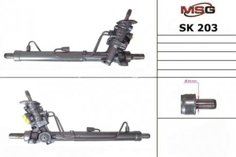 Фото автозапчастини рульова рейка з ГПК нова SEAT CORDOBA (6L2) 02-09;SKODA FABIA (6Y2) 99-08;VW POLO (9N_) 01-09 MSG SK203