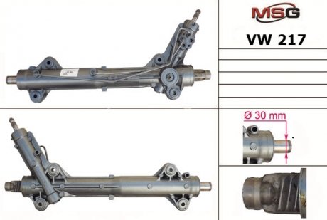 Кермова рейка (реставрована) MB Sprinter 09-18, Crafter 30-35 06-11 MSG VW 217R (фото 1)