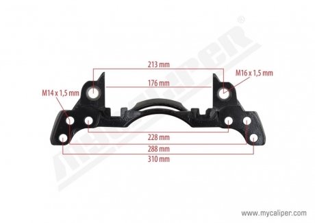 Фото автозапчастини скоба гальм. Супорта wabco 17.5" ліва MYCaliper MY-100958