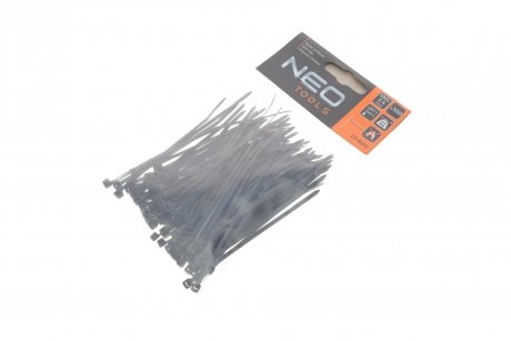 Набор пластиковых стяжек 2,5x100 mm 100 ед. (черная) NEO 01-600 (фото 1)
